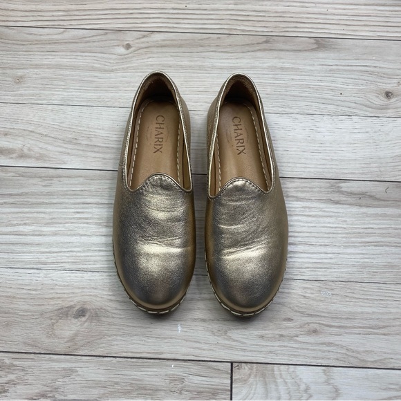 Charix Gold Women's Loafers - Picture 8 of 11